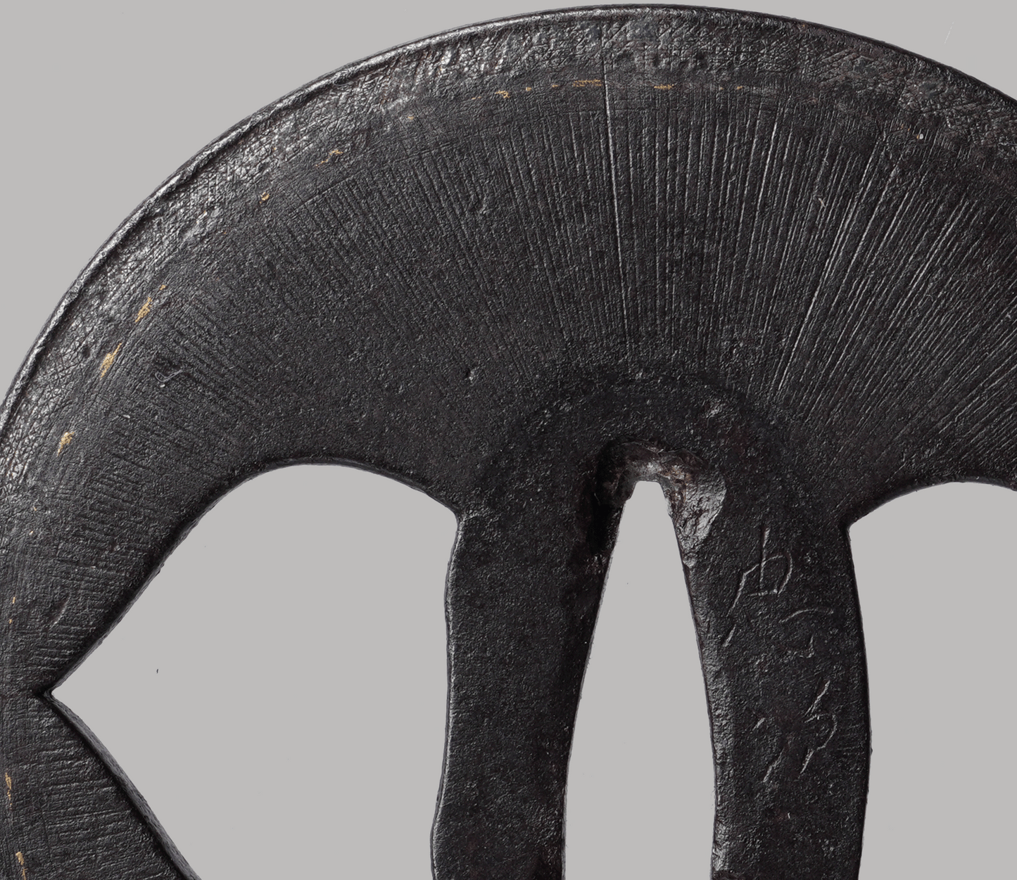 Tsuba - Signed Tsuba with Rays of Amida Buddha