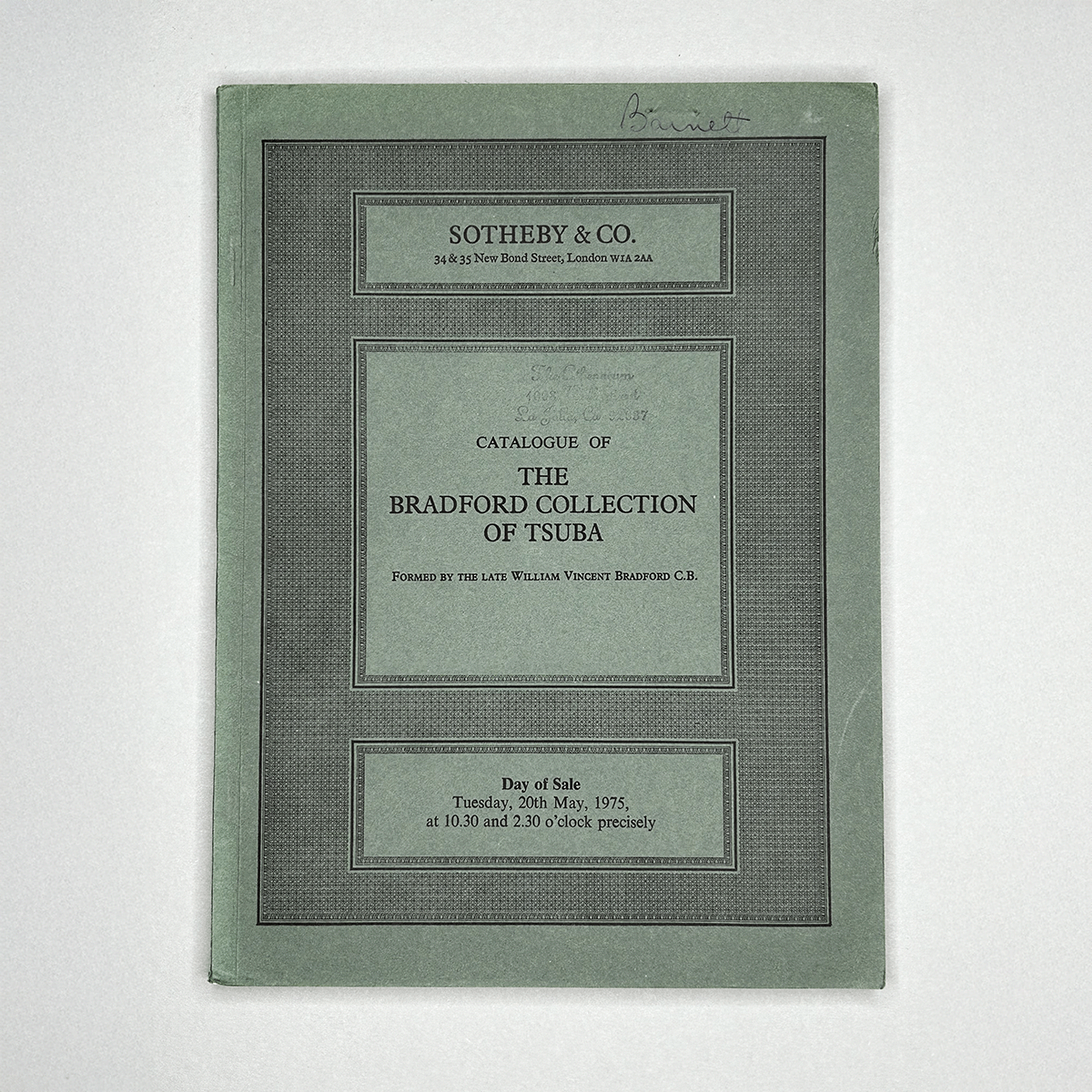 x Books - Sotheby & Co. - catalogue of the Bradford collection of Tsuba, 20th May 1975