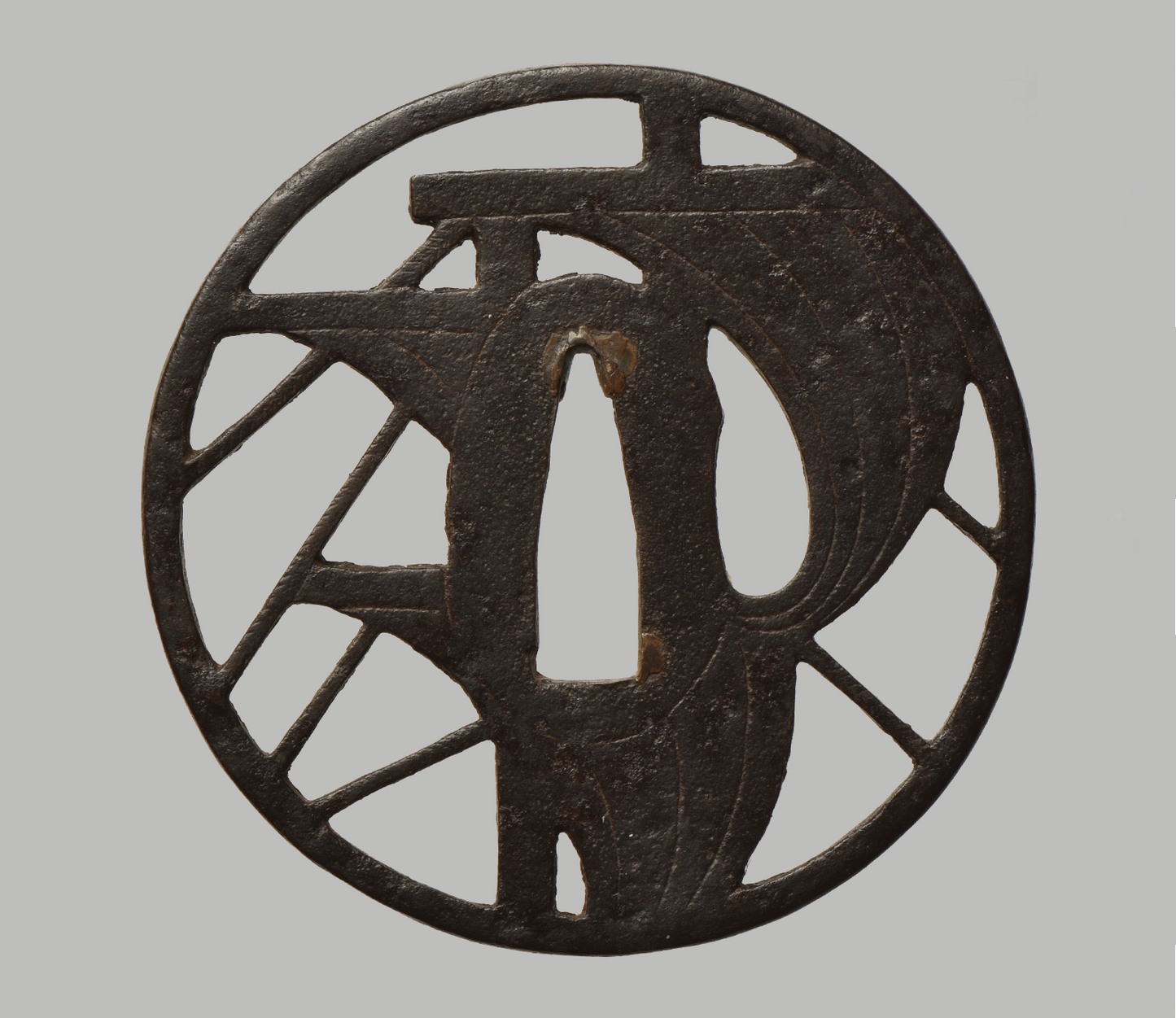 Tsuba Daigorō‐sukashi (大五郎透) - Ship with three sails