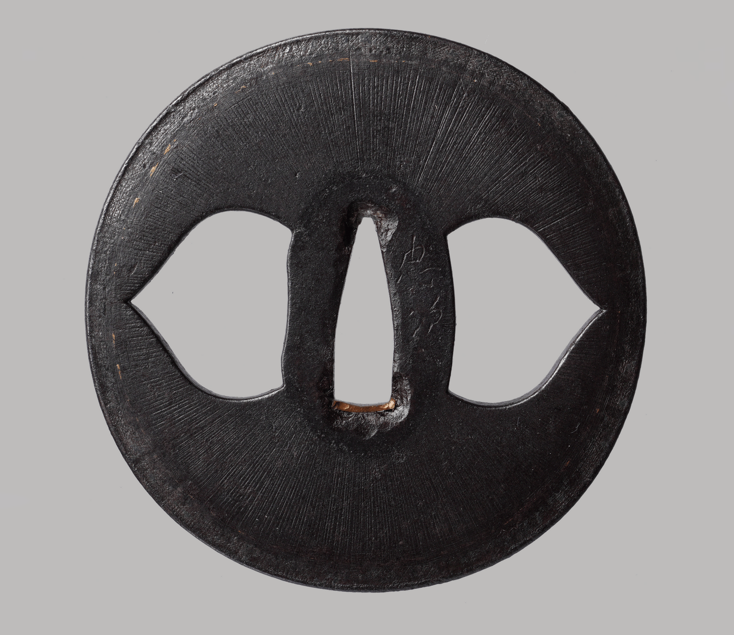 Tsuba - Signed Tsuba with Rays of Amida Buddha