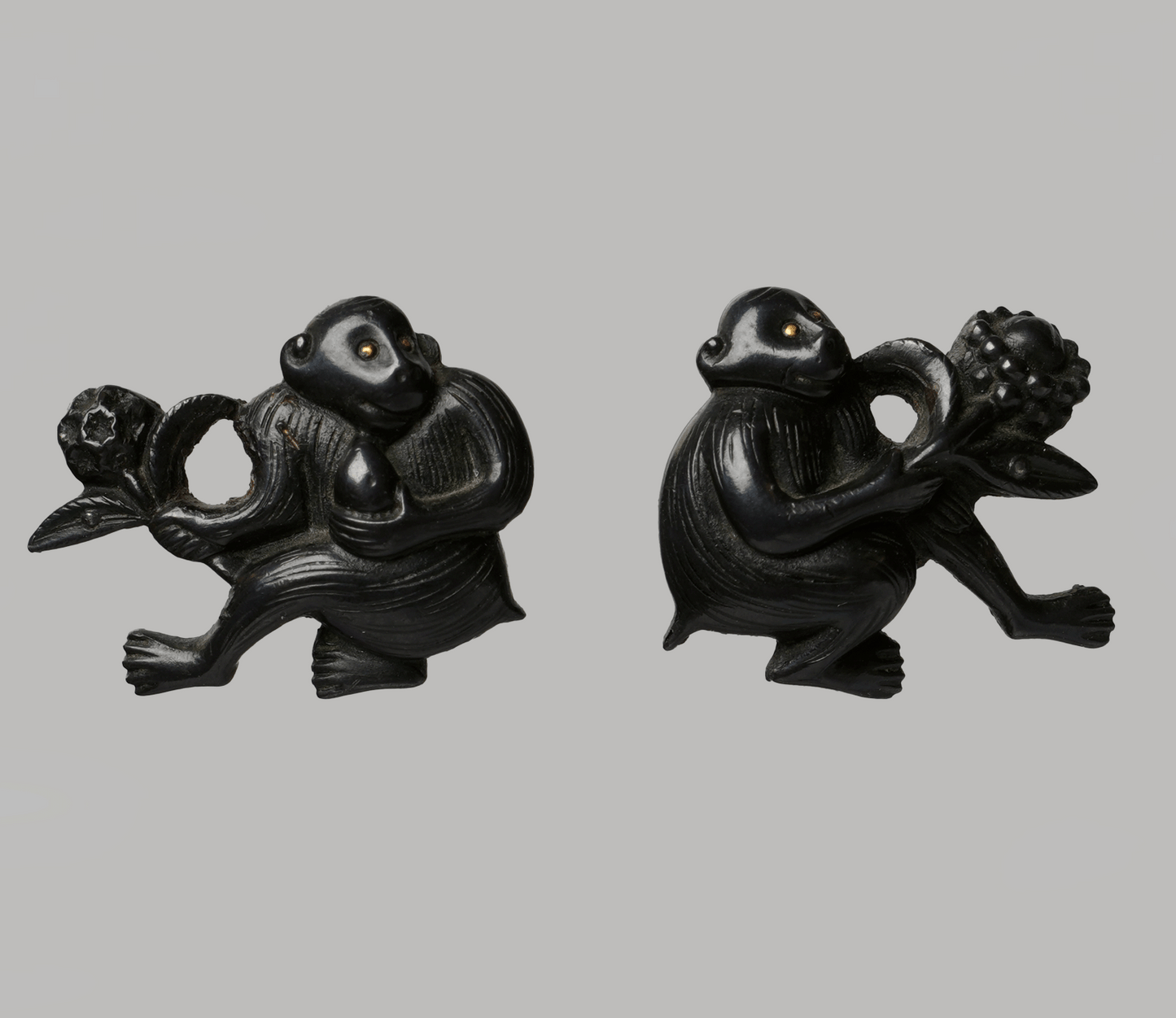 Menuki - Monkeys by Goto Momoyama - NBTHK Tokubetsu Hozon