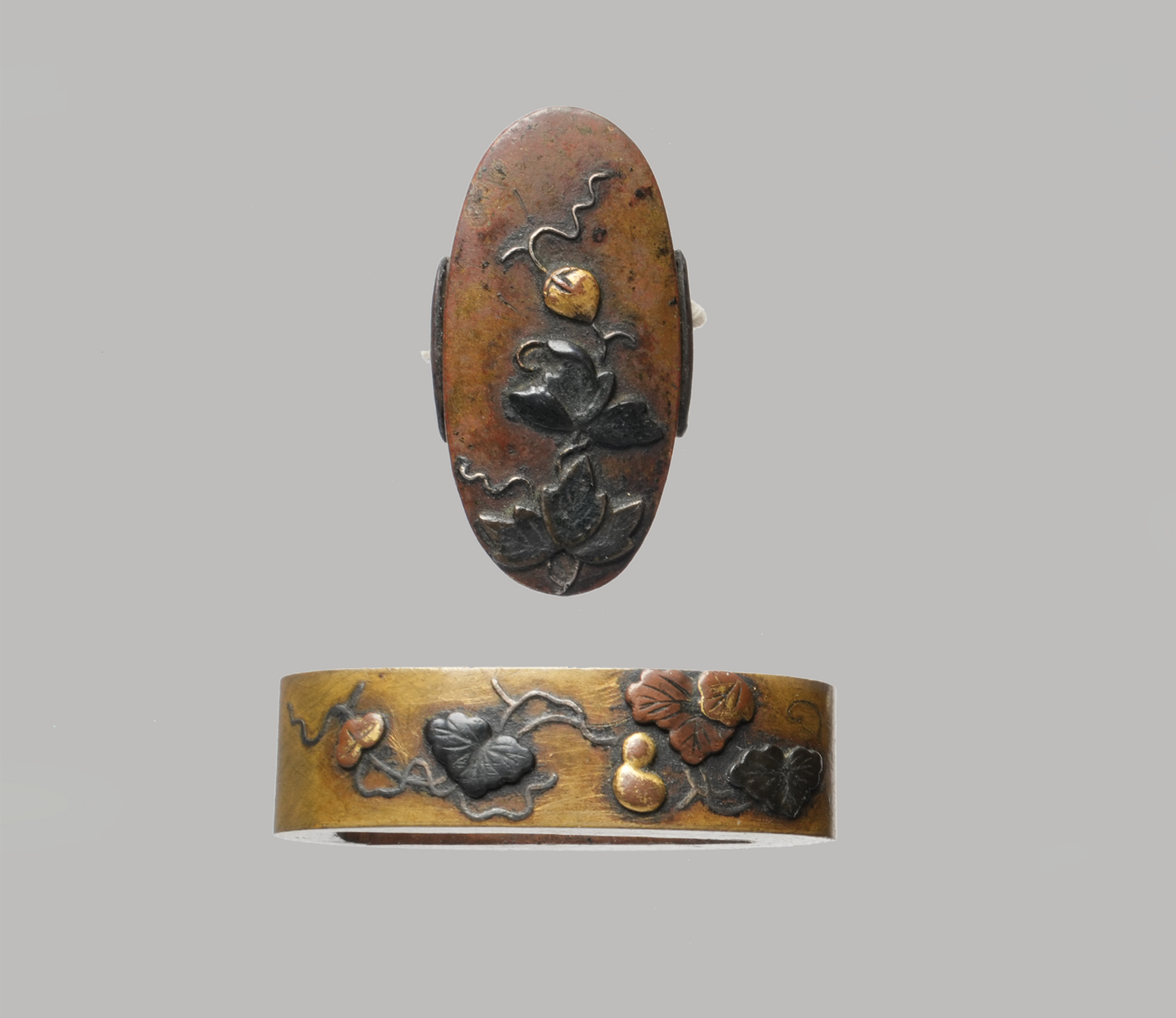 Tsuba - EDO (höchstwahrscheinlich Yasuchika) „Fuchi Kashira 2“