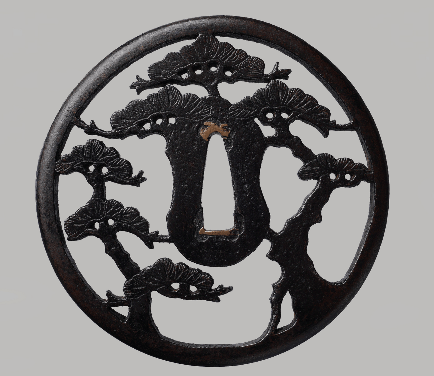 - Tsuba - Higo Omatsune Tsuba — Especially Large, with Box