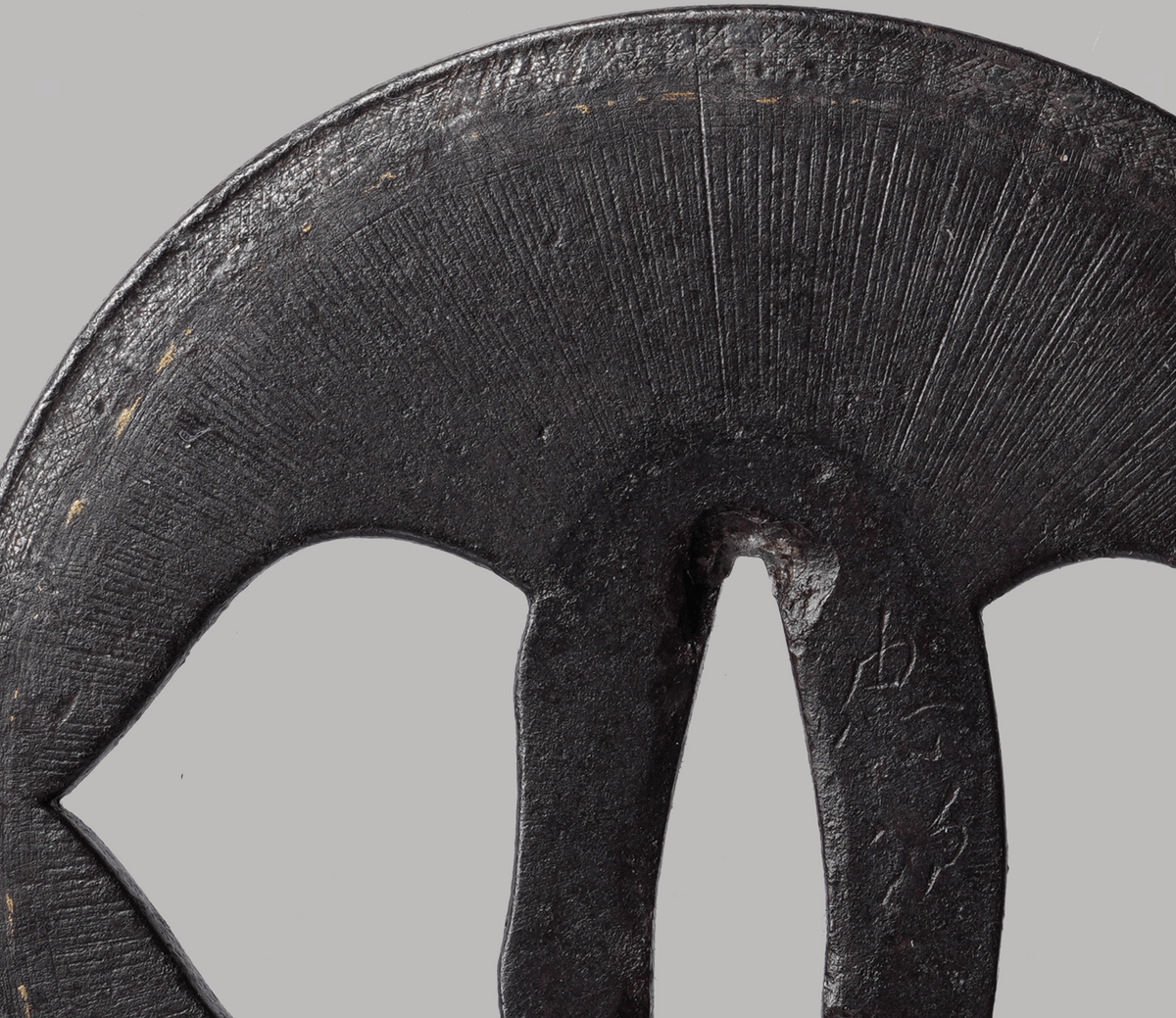Tsuba - Signed Tsuba with Rays of Amida Buddha