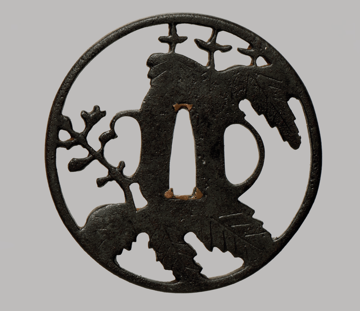 - Tsuba - Higo probably Nishigaki - Double Kirimon