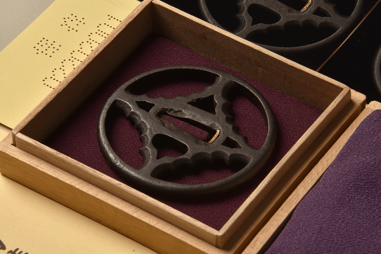 - Tsuba - Akasaka Spindle - NBTHK Hozon to Akasaka