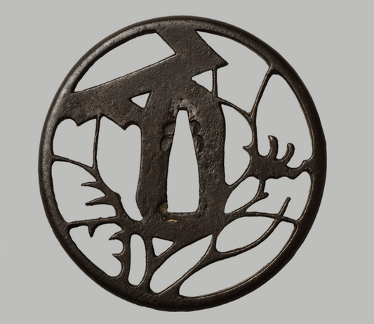 - Tsuba - Ko-Akasaka - Yatsuhashi, Musashino, Chrysanthenum