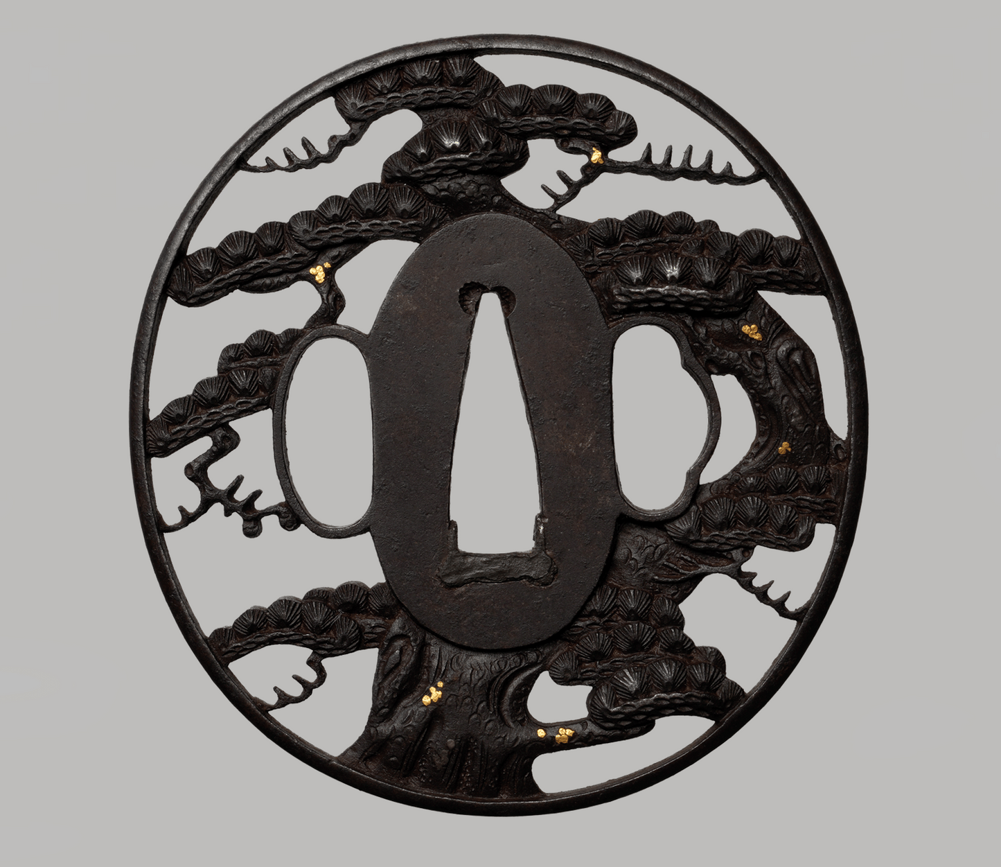 Tsuba – Bushū School (probably Yanagawa School) - Oimatsune