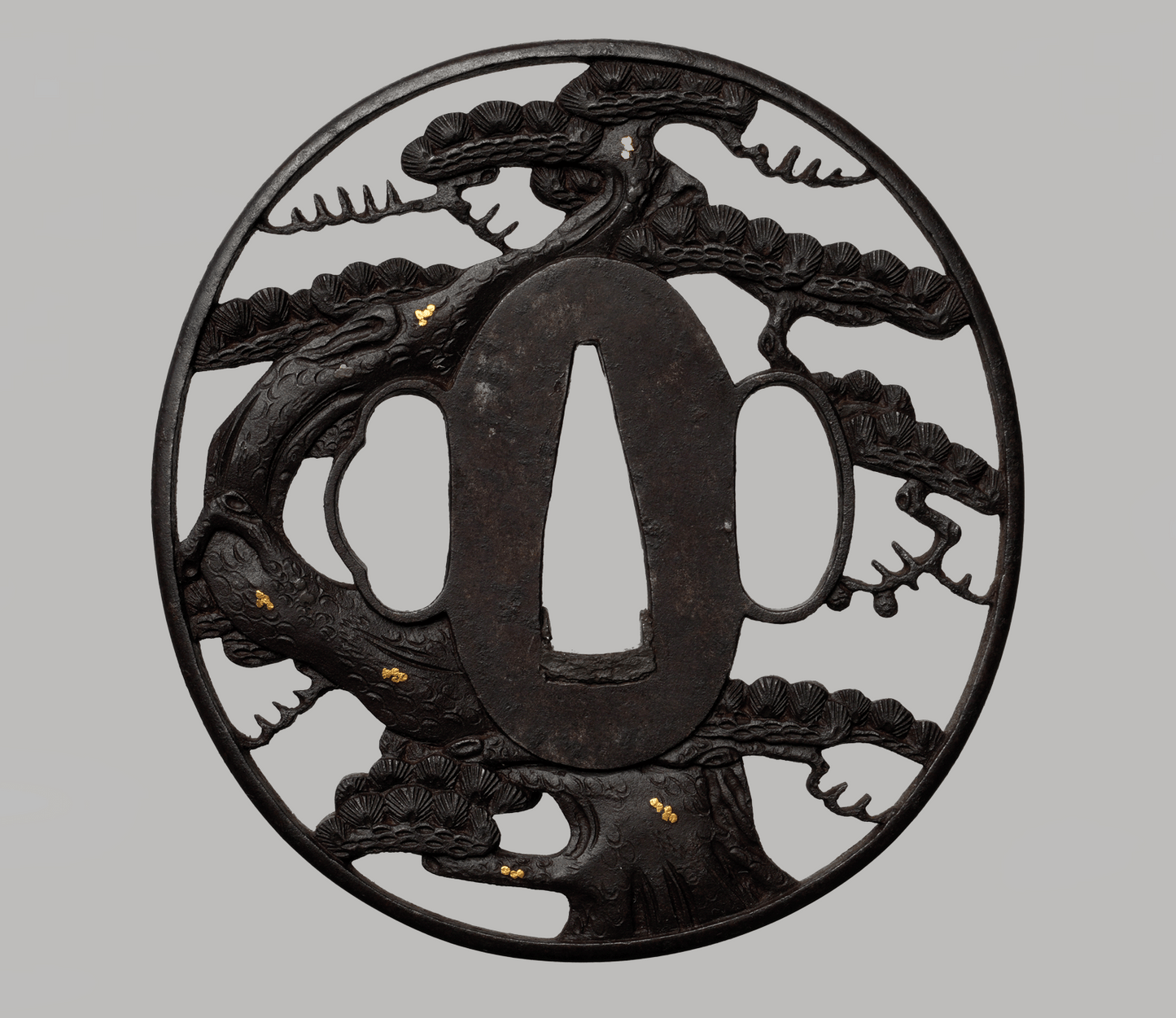 Tsuba – Bushū School (probably Yanagawa School) - Oimatsune