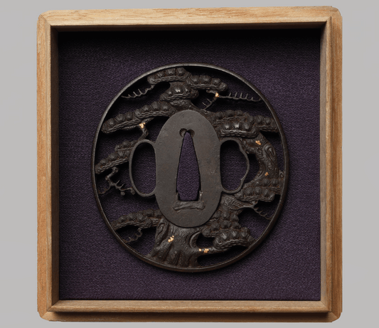 - Tsuba – Bushū School (probably Yanagawa School) - Oimatsune
