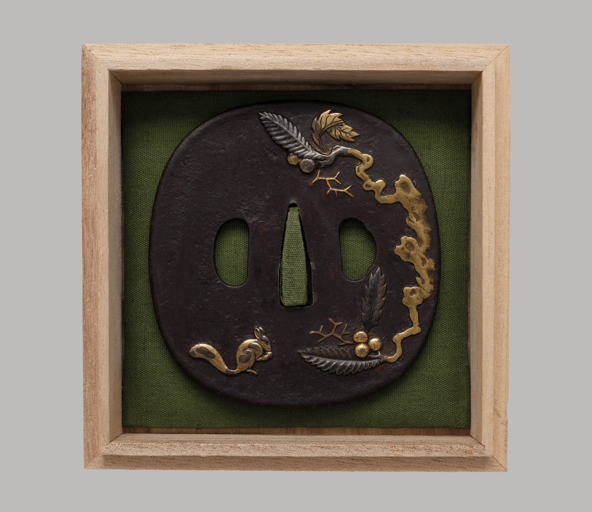 Tsuba den Higo - Squirrel Motive