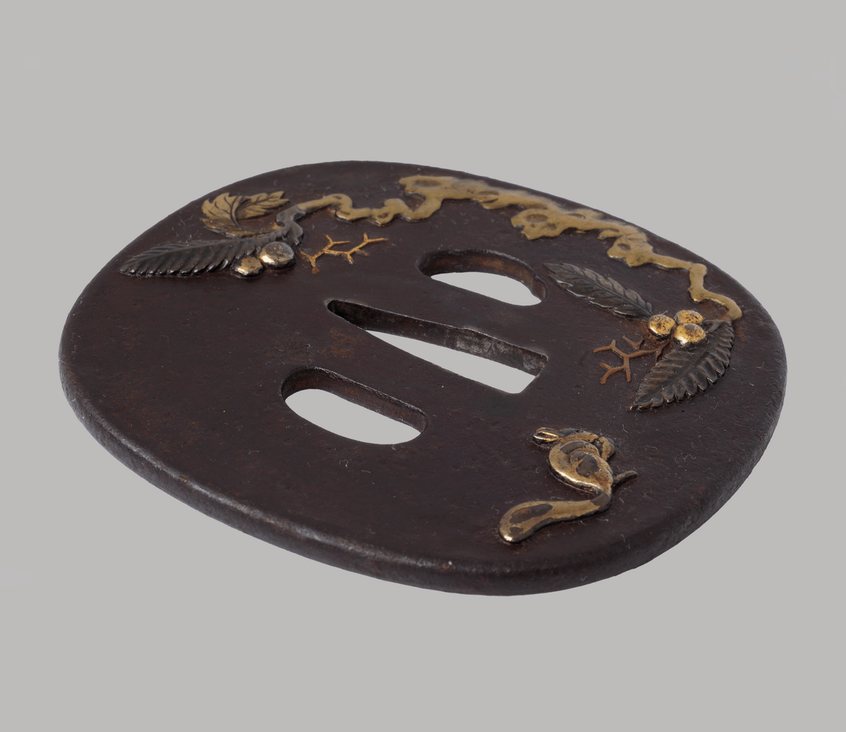 Tsuba den Higo - Squirrel Motive