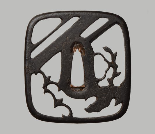 Tsuba - Akasaka around III Generation - Karigane, Kiri