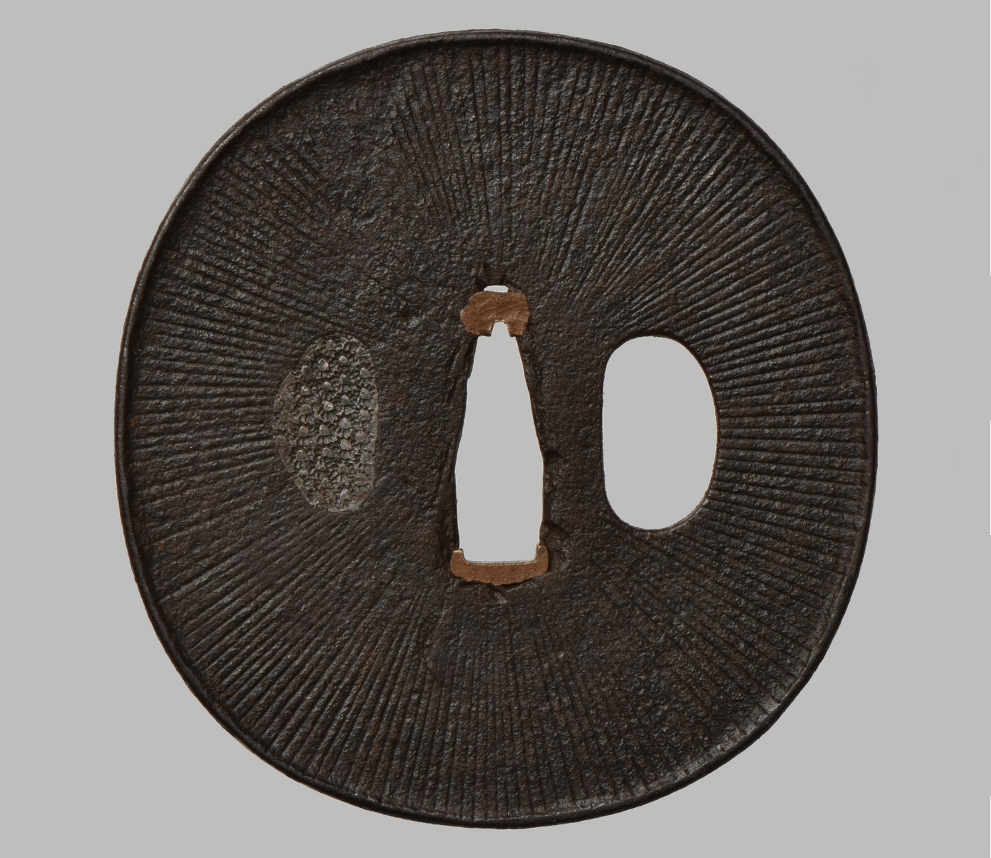 Tsuba - Kacchushi - Armorer made - Amida Buddah - Muromachi