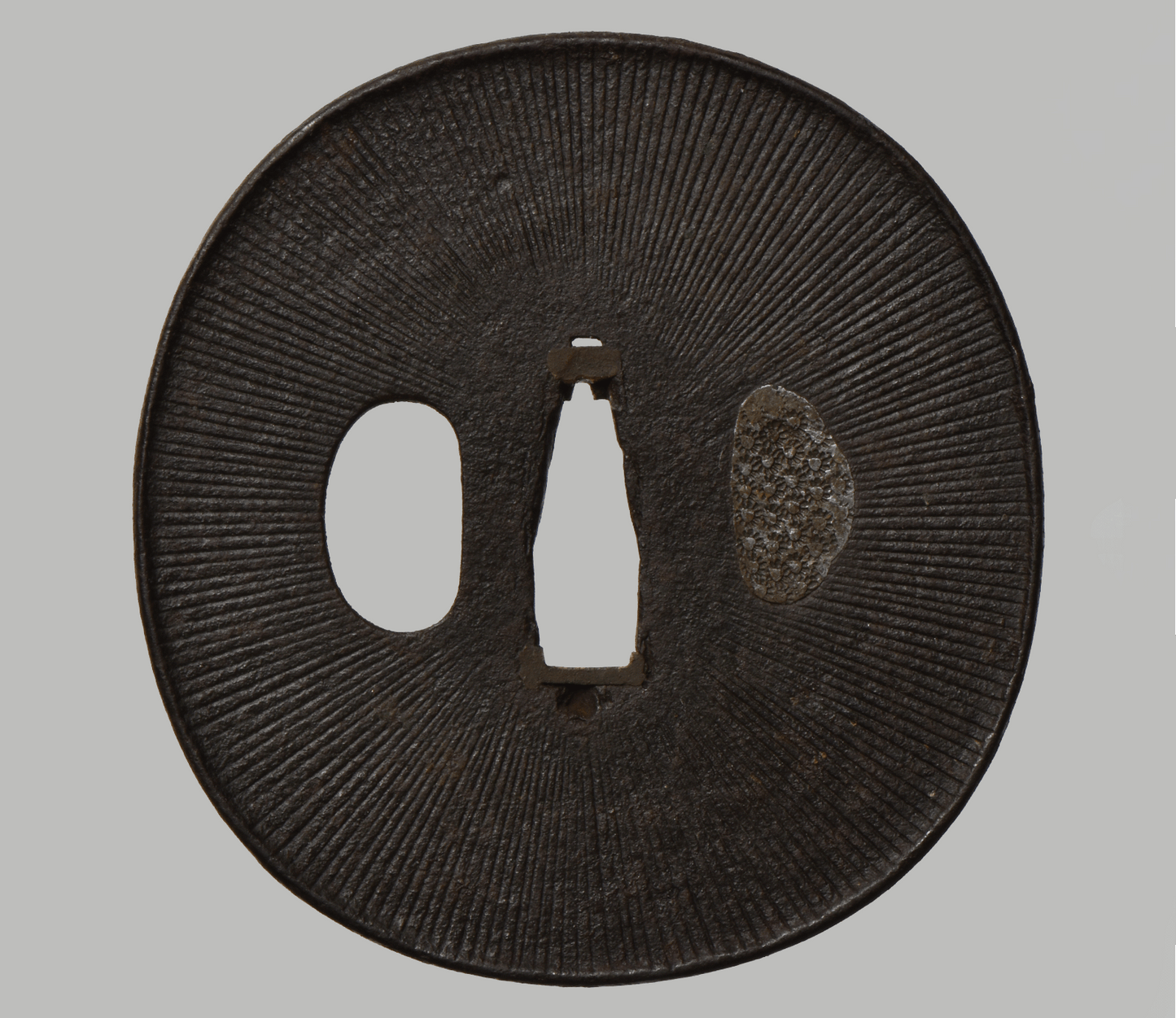 Tsuba - Kacchushi - Armorer made - Amida Buddah - Muromachi
