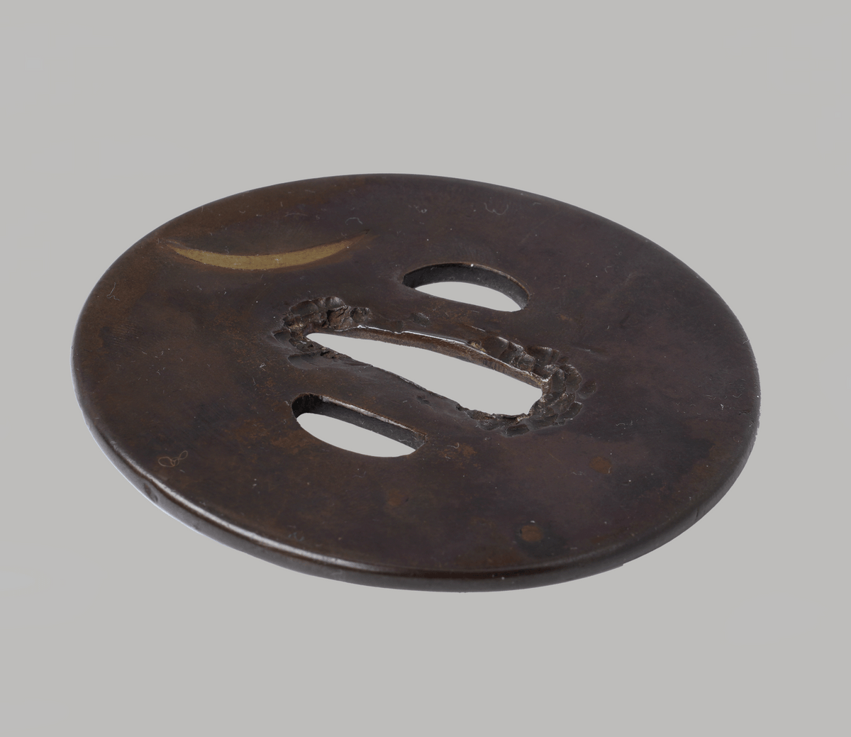 - Tsuba -Kinko Tsuba Moon — Box & Cushion