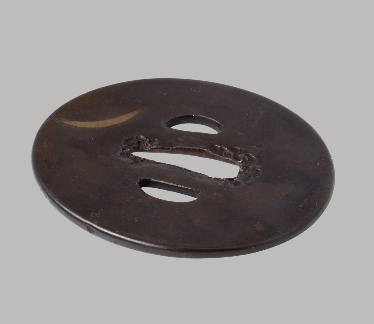 - Tsuba -Kinko Tsuba Moon — Box & Cushion