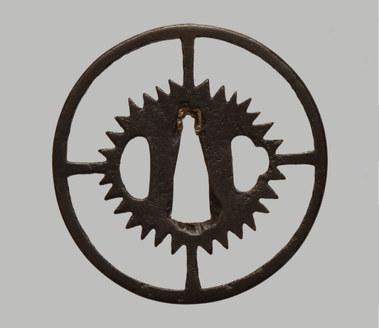 Tsuba - Owari - early clockwork device.