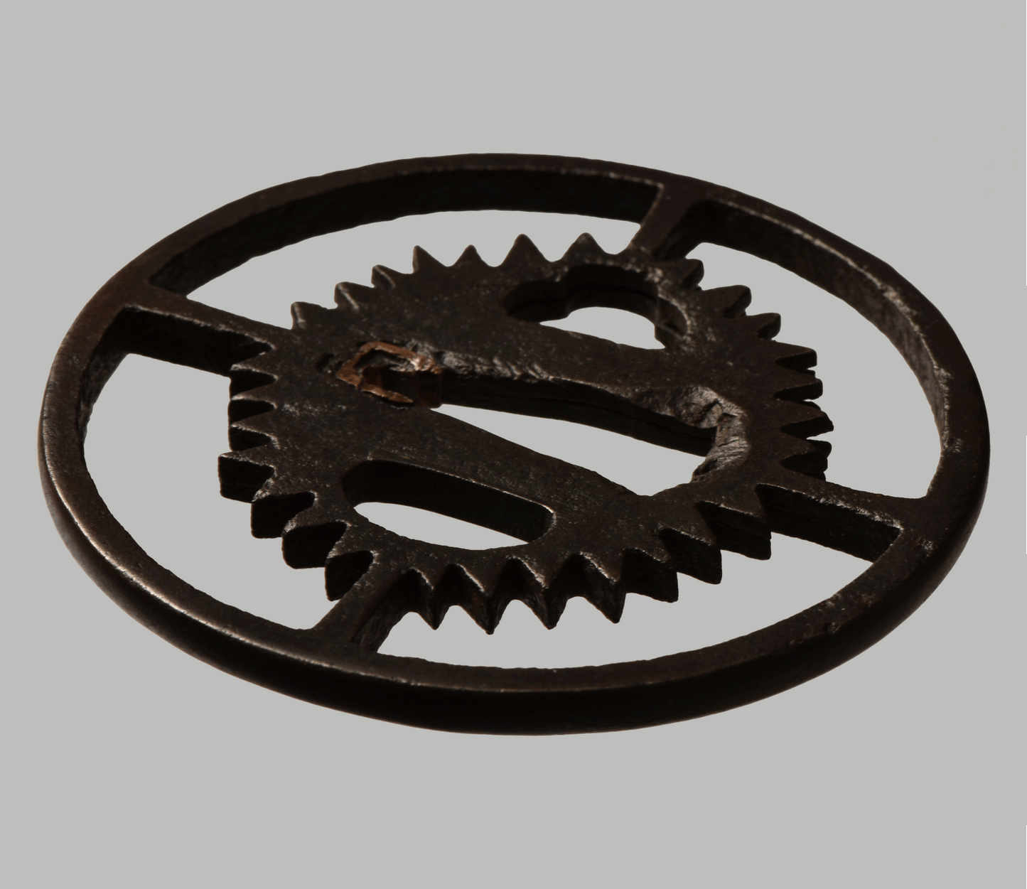 Tsuba - Owari - early clockwork device.