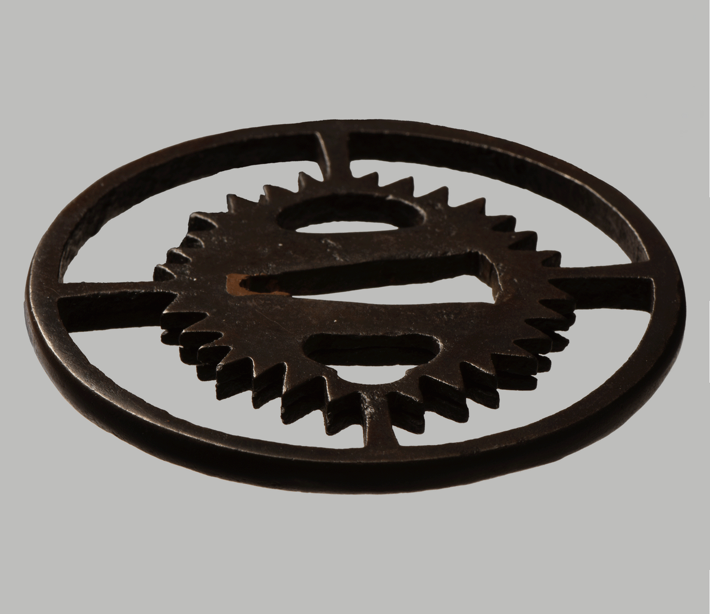 Tsuba - Owari - early clockwork device.