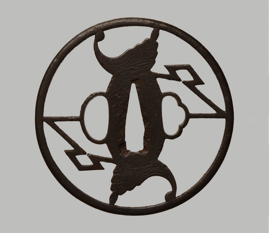 - Tsuba - Ko-Shoami - Myoga and Matsudairamon - NBTHK Hozon to Shoami