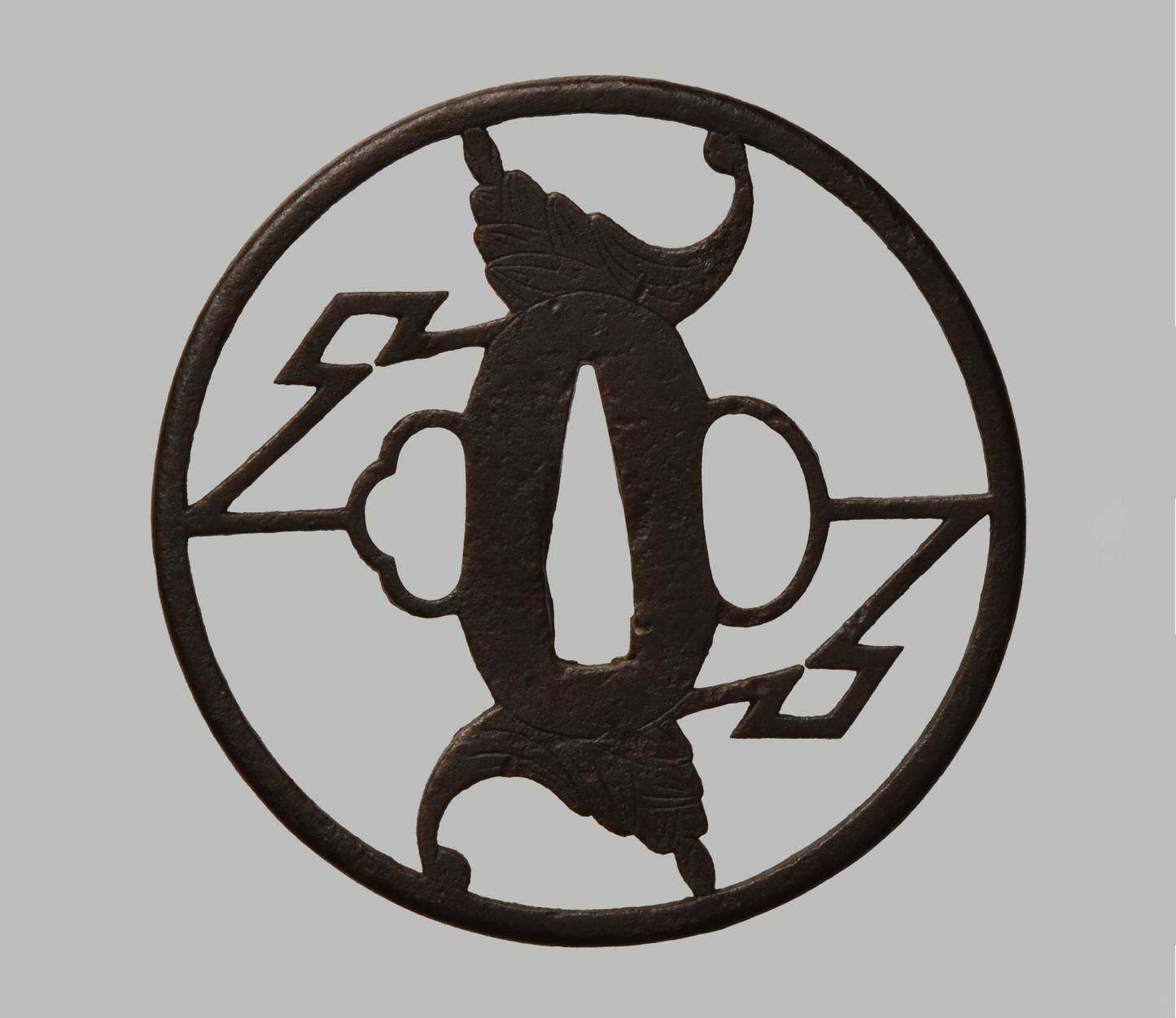 - Tsuba - Ko-Shoami - Myoga and Matsudairamon - NBTHK Hozon to Shoami