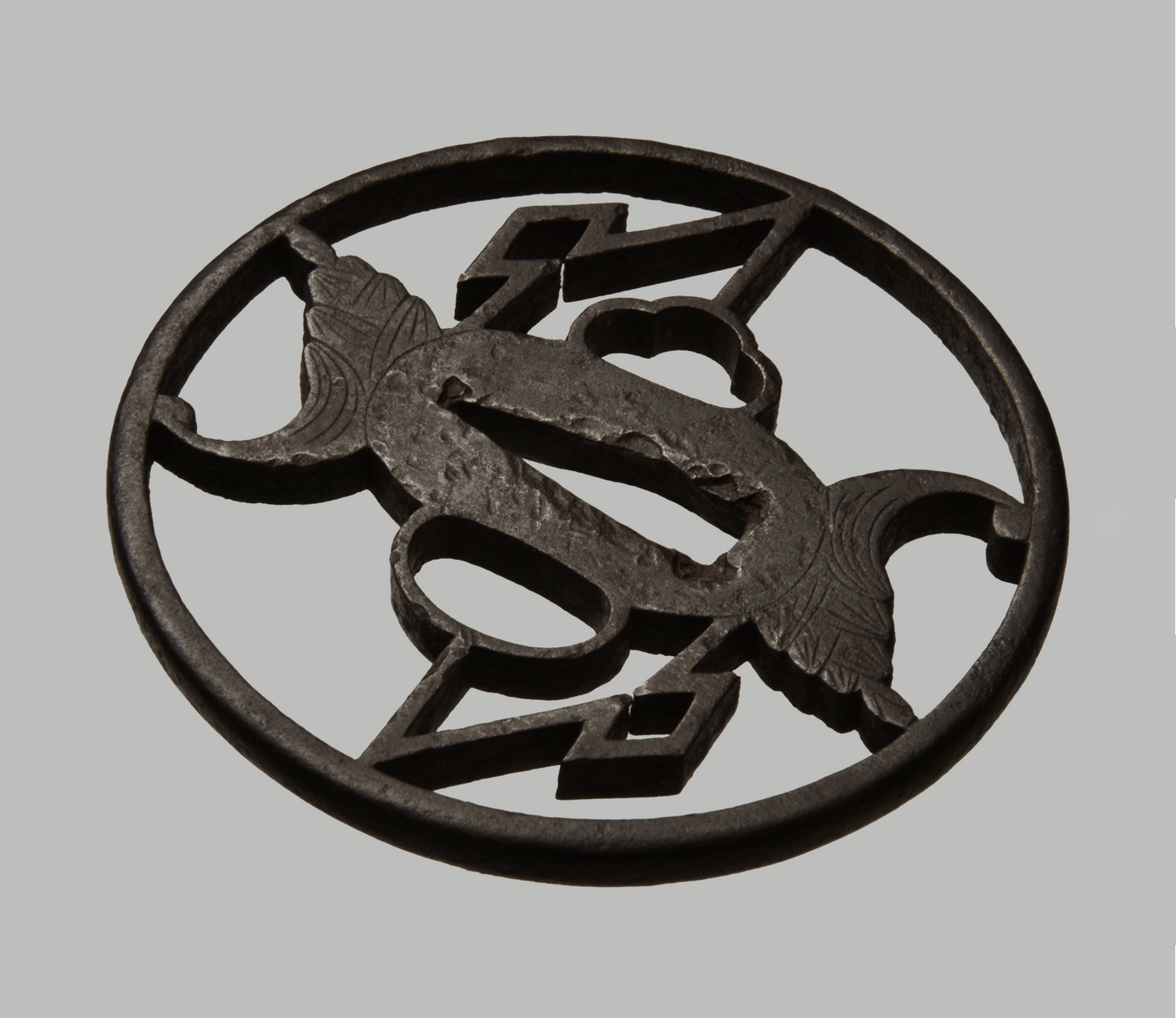 - Tsuba - Ko-Shoami - Myoga and Matsudairamon - NBTHK Hozon to Shoami