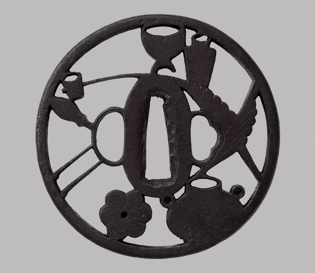 Tsuba Kyo Shoami - Edo Period