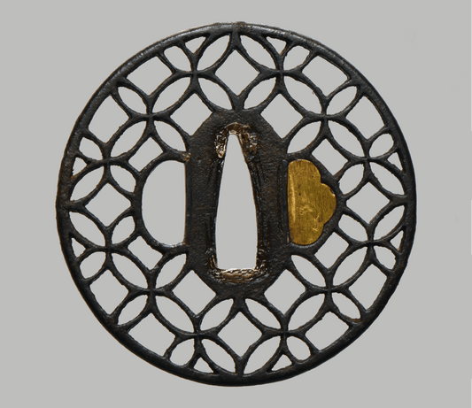 Tsuba - Kyo-Sukashi Sippo Mon (七宝文)