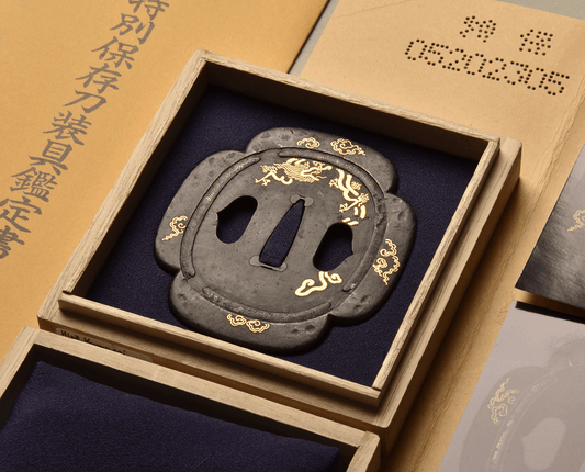 - Tsuba - Edo Higo Kumagai - NBTHK Tokubetsu Kicho Token 江戸肥後 熊谷義之一派