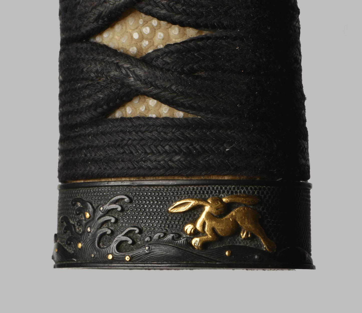 Tsuka - Elegant Edo-Style Katana Tsuka – “Moonlit Water Hares” Theme