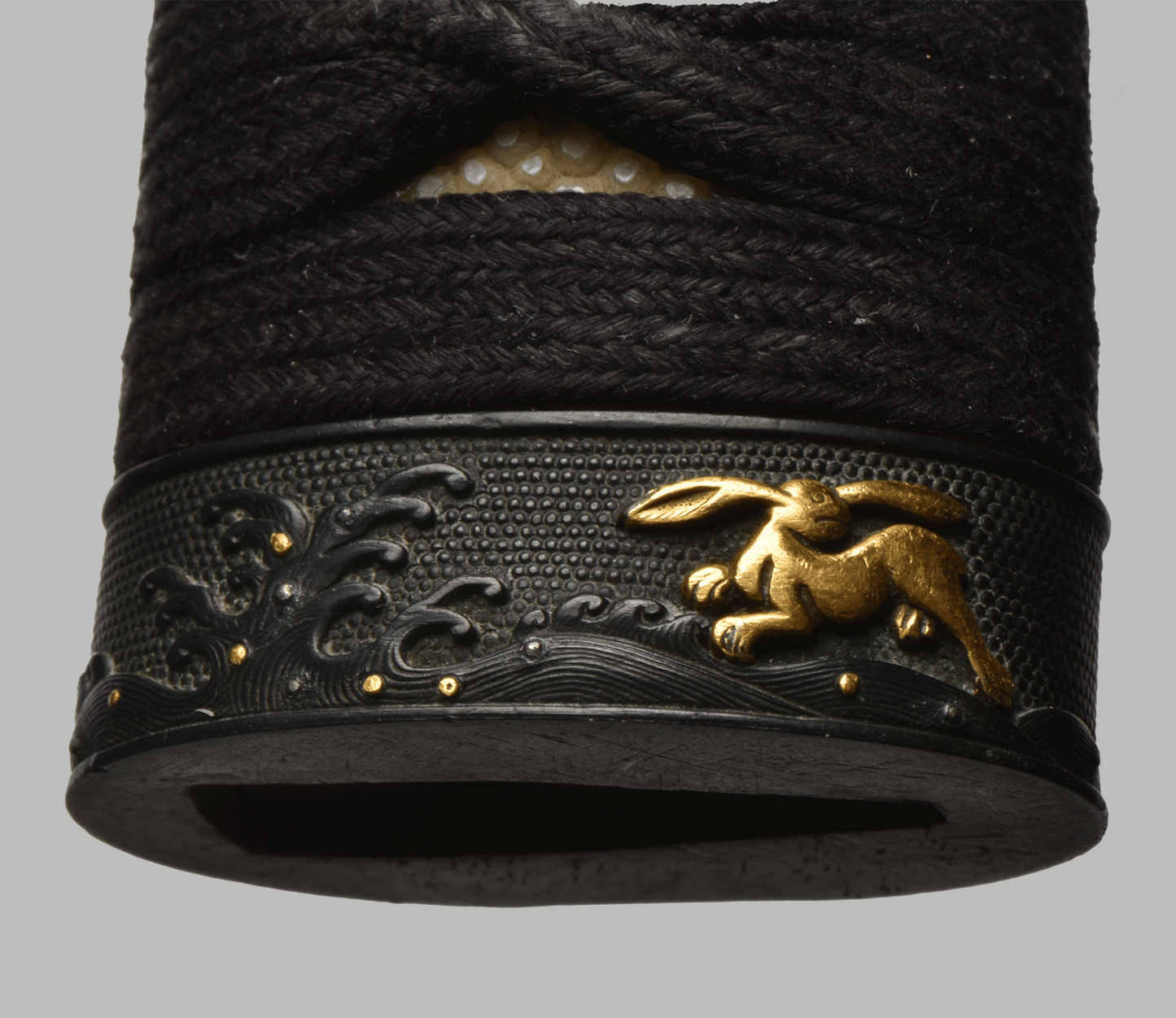 Tsuka - Elegant Edo-Style Katana Tsuka – “Moonlit Water Hares” Theme