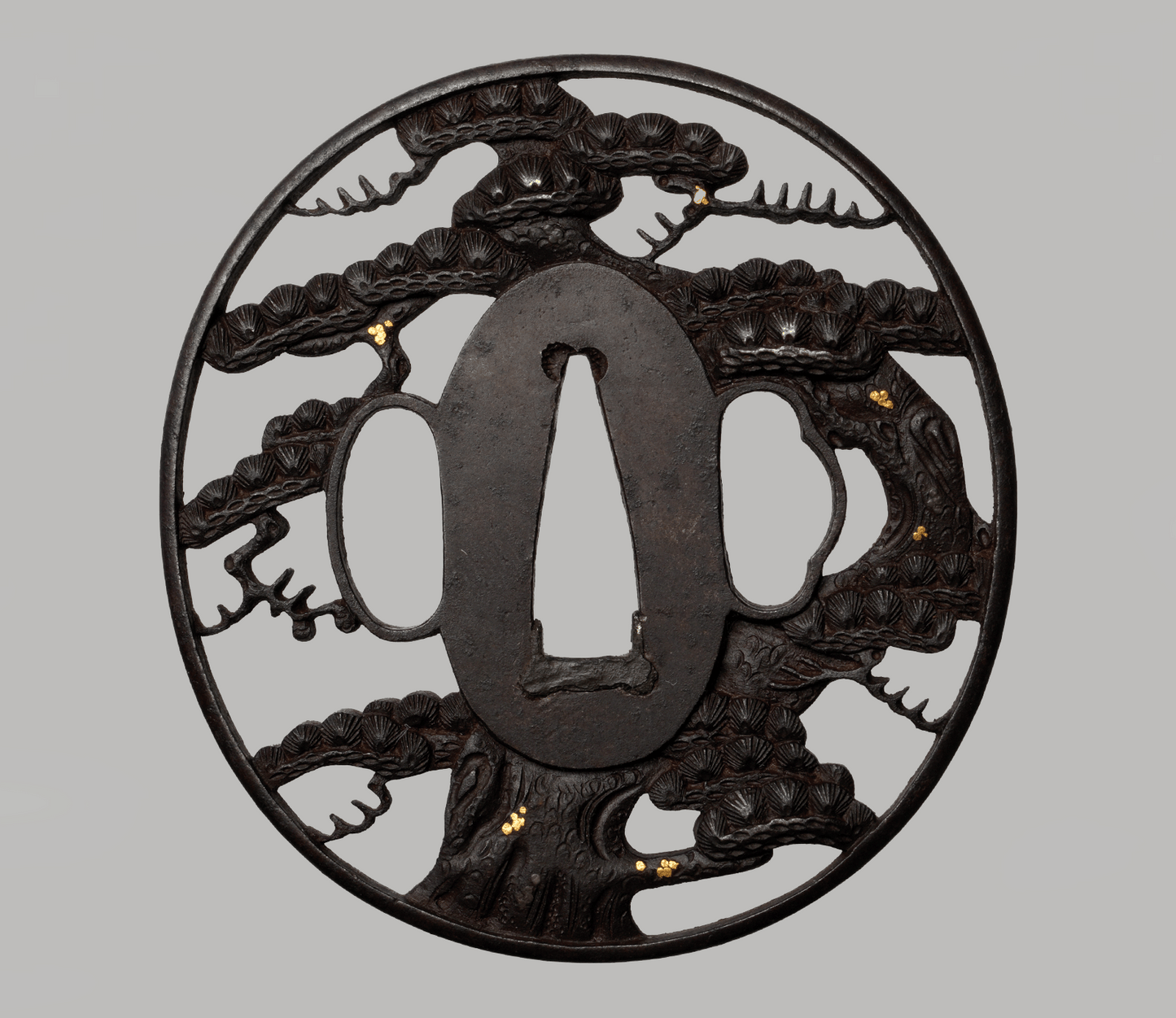 - Tsuba – Bushū School (probably Yanagawa School) - Oimatsune